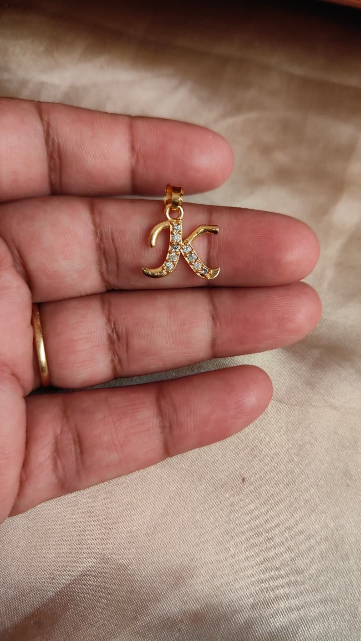 Alphabet Pendent   K -Gold Plated NS001