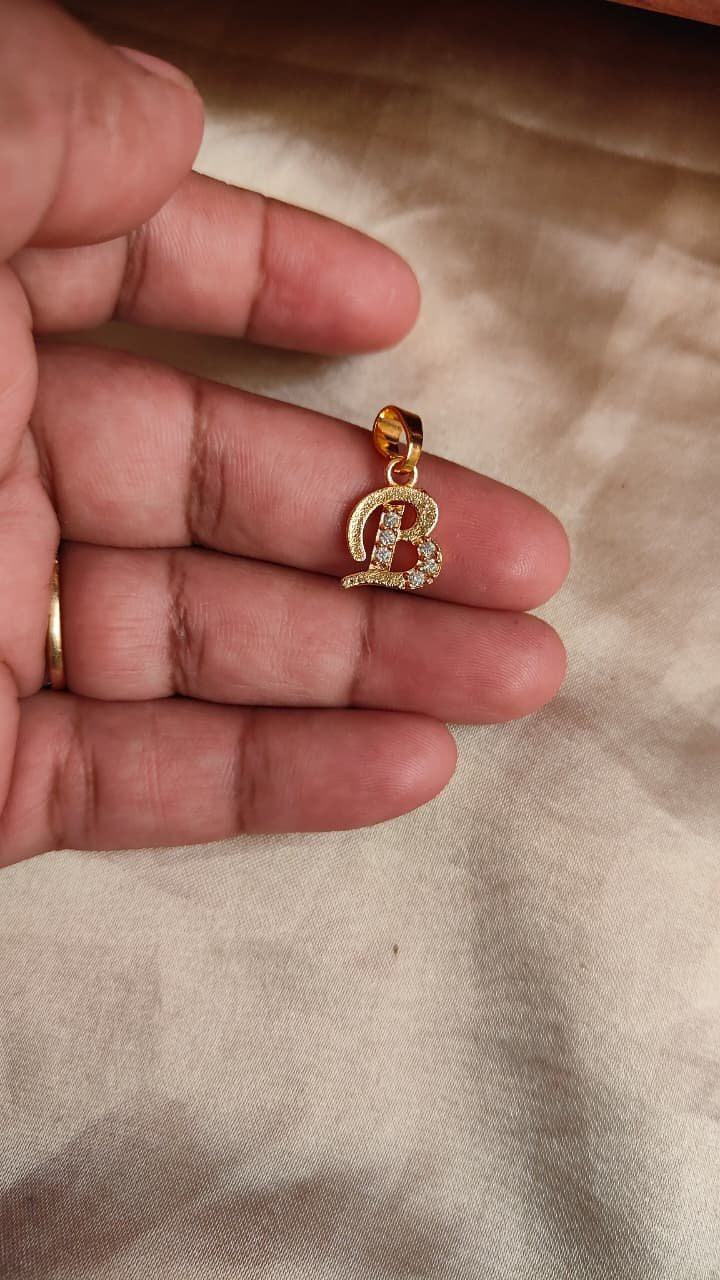 Alphabet Pendent -Gold Plated NS001