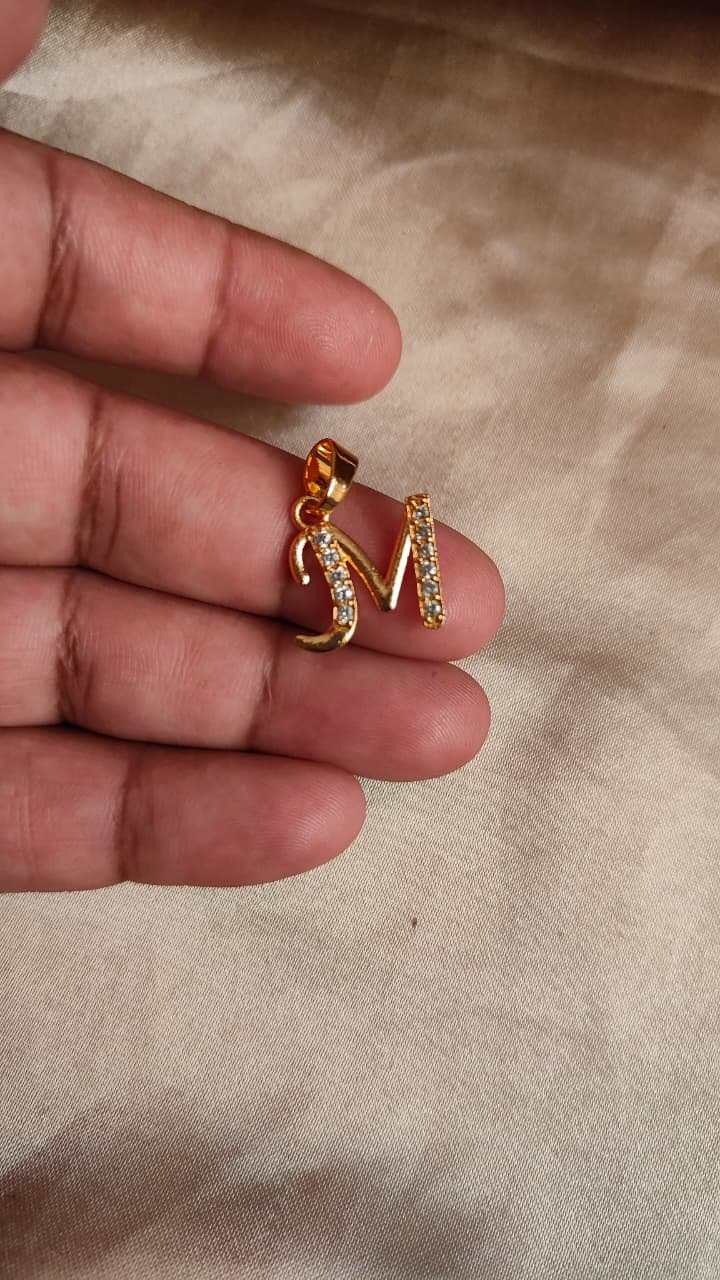 Alphabet Pendent -Gold Plated  NS003