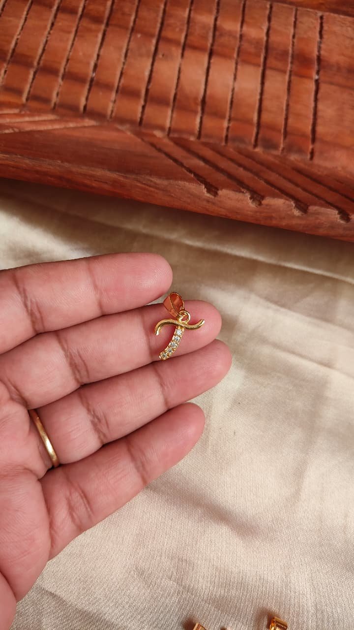 Alphabet T Pendent - Gold Plated (NS001)