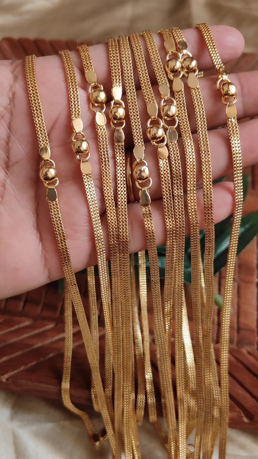 Anklet 24k plated
